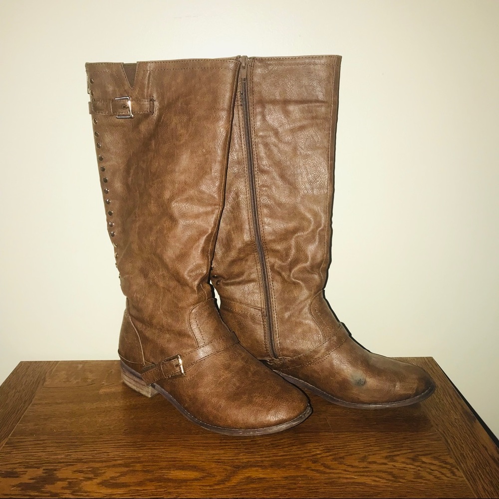 Brown Knee-High Boots